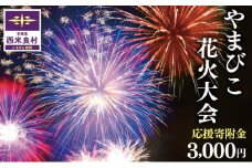 第49回やまびこ花火大会応援寄付金  西米良村応援寄付金  3,000円　花火大会　九州　返礼品なし　応援
