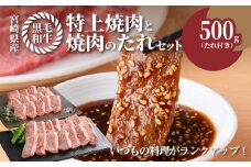 宮崎県産黒毛和牛 特上焼肉用500gと焼肉のたれセット  K16_0006_1