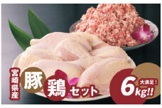 豚ミンチ3kg・鶏ムネ3kg 計6kgセット  K16_0028_2