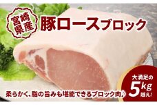 宮崎県産豚ロースブロック 5kg越え K16_0058_1