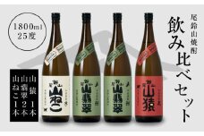 焼酎尾鈴山(山ねこ1本・山猿1本・山翡翠2本)1800ml  K08_0032_3