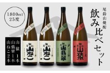 焼酎尾鈴山(山ねこ2本・山猿1本・山翡翠1本)1800ml  K08_0031_3