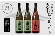 焼酎尾鈴山(山猿1本・山翡翠2本)1800ml  K08_0025_1