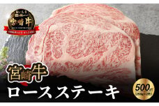 宮崎牛ロースステーキ500g  K18_0010_5