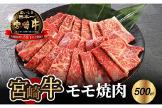 宮崎牛 モモ 焼肉500g K18_0019_6