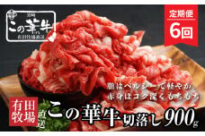 有田牧場直送この華牛切り落とし900g  ６ヶ月定期便 K20_T002_1