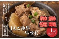 JAこゆ牛 特選木城産 すじ250g×4【計1kg】K56_0013