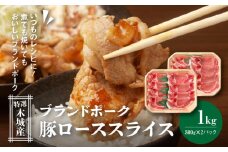 特選木城産 豚ローススライス 500g×2 K56_0019_1