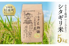 【令和7年産】宮崎県産こしひかり「シタギリ米」5kg 【 米 お米 白米 精米 国産 宮崎県産 こしひかり おにぎり 】
