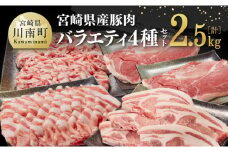 宮崎県産豚肉バラエティ4種セット2.5kg 肉 豚 豚肉