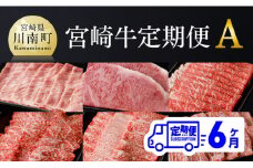 【定期便】宮崎牛６ヶ月定期便A 肉 牛 牛肉 黒毛和牛