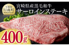宮崎県産黒毛和牛サーロインステーキ 400g ミヤチク 牛 肉 牛肉 国産 九州産 宮崎県産 黒毛和牛 和牛 サーロイン ステーキ