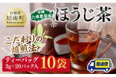 ほうじ茶ティーバッグ20P 10袋セット 【 日本茶 国産茶 ほうじ茶 お湯出し ティーバッグ 】
