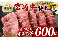 宮崎牛 特上カルビ 焼肉用 （三角バラ） 合計600g【 肉 牛肉 国産 宮崎県産 黒毛和牛 特上 カルビ 】