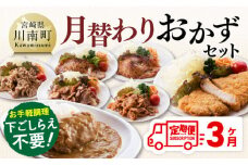 【3ヶ月定期便】月替わりおかずセット【 肉 豚 豚肉 ロース ハンバーグ カレー  】