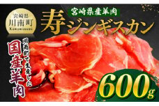 宮崎県産羊肉　寿ジンギスカン600g（300g×2） 【 肉 羊肉 国産 九州産 川南町産 ジンギスカン 羊 ひつじ 味付き 】