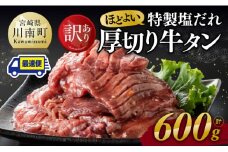 ※最速便※【訳あり】特製塩だれ 厚切り 牛タン 600g【 肉 牛肉 牛たん たん 厚切り 塩ダレ 塩だれ タン 味付き BBQ 焼肉 焼き肉 焼くだけ おかず 簡単調理 】