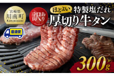 ※最速便※【訳あり】特製塩だれ 厚切り 牛タン 300g【 肉 牛肉 牛たん たん 厚切り 塩ダレ 塩だれ タン 味付き BBQ 焼肉 焼き肉 焼くだけ おかず 簡単調理 】