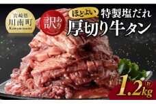 ※令和7年11月発送※【訳あり】特製塩だれ！ほどよい厚切り牛タン1.2kg【 訳あり わけあり ワケアリ 肉 牛肉 牛たん ぎゅうたん 塩ダレ たん タン 厚切り 味付き 焼くだけ おかず 簡単調理 BBQ 焼肉 焼き肉 】
