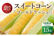 【訳あり】令和8年産とうもろこし　スイートコーン「ゴールドラッシュ」15本 【 新鮮 農家直送 トウモロコシ 産地直送 季節限定 期間限定 宮崎県産 九州産 】