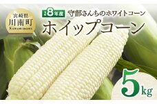 【令和8年発送】宮崎県産とうもろこし　守部さんちのホワイトコーン「ホイップコーン」5kg 【 とうもろこし ホワイトコーン トウモロコシ ホイップコーン 令和8年発送 先行予約 数量限定 期間限定 】