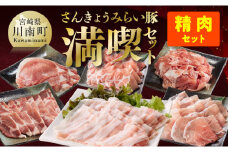 【いろんな料理にアレンジできちゃう満喫コース】令和7年11月発送分　さんきょうみらい豚満喫セット（精肉） 【 満喫 セット 精肉 豚肉 宮崎県産 川南町産 バラ 肩ロース ウデ モモ しゃぶしゃぶ スライス 】