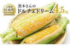 【令和8年発送】黒木さんのドルチェドリーム4.5kg【 数量限定 季節限定 産地直送 とうもろこし コーン とうきび 野菜 】