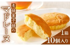 【2週間以内発送】老舗菓子舗のマドレーヌ計10個 焼き菓子 スイーツ 詰め合わせ 洋菓子_T035-0021