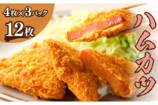 ハムカツ(計12枚) 豚 豚肉 加工品 国産_T006-0021