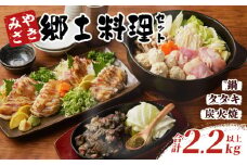 みやざき郷土料理セット(合計2.2kg以上) 肉 鶏 鶏肉 鍋 国産_T017-004