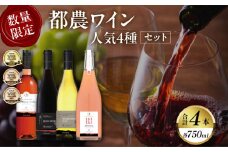 都農ワイン人気4本セット(合計4本) 酒 飲料 アルコール 国産_T014-034