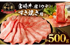 【令和7年12月発送】「宮崎牛肩(ウデ)すき焼き用」計500g 肉 牛 牛肉 おかず 国産_T009-0142-12