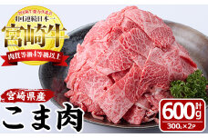宮崎牛 こま肉(計600g・300g×2袋)牛肉 お肉 黒毛和牛 ブランド和牛 こま切れ 国産 冷凍【MF-8】【エムファーム】