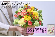 季節のお楽しみフラワーアレンジメント(生花：Sサイズ)生花 花 花束 植物 贈り物 インテリア【FM-2】【フラワーショップまつだ】
