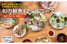 【北海道・離島配送不可】＜定期便・全12回(連続)＞旬の鮮魚(12ヶ月コース)お刺身 お刺し身 魚介 海鮮 漬け丼 ブリ ぶり ヒラメ 真鯛 シマアジ カンパチ マグロ まぐろ サーモン ヒラメ ハマチ お楽しみ コンシェルジュ【UZ-09】【請関水産】