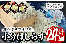 小分けしらすツインパック12個セット(計約600g・25g×2パック×12個)魚 小魚 魚介類 シラス おつまみ カルシウム 個包装 釜揚げ しらす丼 冷凍 子供 海鮮丼 お茶漬け 海鮮 宮崎県 門川町【E-22】【株式会社 水永水産】