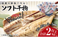 朝獲れ鮮魚で作る！魚屋さんの自家製ソフト干物！(合計2kg以上・15~25枚・3~5種類入り)アジ イワシ カマス イカ タイ ブリカマ セット 詰め合わせ ひもの 焼き魚 おかず お惣菜【YS-3】【株式会社安田】