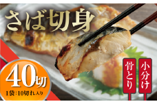 ＜訳あり＞骨取りさば切身(40切れ) 骨とり サバ切身 小分け 切り身 鯖 さば 塩サバ 塩鯖 骨なし 骨取り済 カット済 塩焼き 簡単 フライ 魚 海鮮 冷凍 お弁当 おかず 【AW-47】【丸正水産】