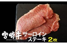 [№5738-0067]宮崎牛 サーロインステーキ 400g（200g×2）※配送不可：一部離島