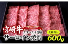 [№5738-0078]A5～A4等級 宮崎牛 サーロイン 焼肉 600g※配送不可：離島