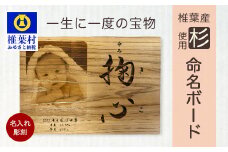 【椎葉産 杉使用】命名ボード 一生に一度の宝物【オンリーワンの逸品】［宮崎 椎葉 木 すぎ スギ 杉 写真ボード 写真 フォト ウッドパネル インテリア ボード レーザー加工 プリント おしゃれ シンプル お祝い ギフト 出産祝い プレゼント］【BP-3】