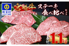受賞歴多数!! 宮崎牛 ステーキ食べ比べセット「ロース・ミスジ・モモ」【合計1.1Kg】送料無料 宮崎県 椎葉村 秘境 国産 宮崎県産 ブランド牛 牛肉 牛 和牛 肉 ロース ミスジ モモ ステーキ 食べ比べ バラエティ 焼肉 BBQ 牛丼 うまい 美味しい おすすめ おかず 多用途 ギフト 贈り物 プレゼント 祝い 内祝い パーティー 誕生日 記念日 お土産 敬老 お中元 お歳暮【MT-70】