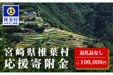 【返礼品なしの寄附】宮崎県椎葉村（1口：100,000円）