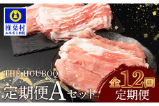 宮崎県産 THE HOUBOQ 豚肉 12ヶ月定期便 Aセット［宮崎県 椎葉村 国産 国産 国産豚 ぶた 豚 ポーク 豚肉 バラ 小間切れ ミンチ ロース スライス カツ モモ しゃぶしゃぶ セット やきにく 焼肉 バーベキュー BBQ 冷凍 料理 日本三大秘境 ］【 HB-129】