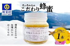 【無添加 非加熱】標高800m たっちゃんのこだわり蜂蜜【250g×1本】送料無料 宮崎県 椎葉村 秘境 蜂蜜 はちみつ ハチミツ みつばち ミツバチ 伝統的 養蜂 国産 天然 百花蜜 巣箱 数量限定 季節 希少 250g 防災 備蓄【TN-01】