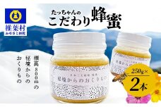 【無添加 非加熱】標高800m たっちゃんのこだわり蜂蜜【250g×2本】送料無料 宮崎県 椎葉村 秘境 蜂蜜 はちみつ ハチミツ みつばち ミツバチ 伝統的 養蜂 国産 天然 百花蜜 巣箱 数量限定 季節 希少 250g 500g 防災 備蓄【TN-02】