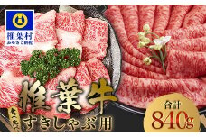 【A5ランク】 椎葉牛 すき焼き 2種 食べ比べ 肩ロース420g・牛もも420g 計840g すき焼き しゃぶしゃぶ | ふるさと納税 すき焼き しゃぶしゃぶ 肉 牛肉 高級肉 黒毛和牛 国産 モモ 肩ロース 宮崎県 椎葉村 人気 送料無料 | TK-111