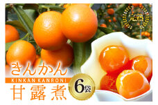 完熟 きんかん 甘露煮 170g×6袋 セット [農林産物直売所 美郷ノ蔵 宮崎県 美郷町 31ab0082] おせち デザート 宮崎県産 美郷産 送料無料 金柑 フルーツ 果物 加工品 おやつ お菓子 手作り 手づくり 詰め合わせ ヨーグルト ギフト プレゼント 贈り物 父の日 母の日