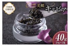美郷 キャビア チョウザメ 40g [宮崎キャビア 宮崎県 美郷町 31az0013] きんかん キンカン 金柑 フレーバー 冷凍 宮崎県産