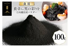 食用 日向備長炭 パウダー 100g [グリーンノーム 宮崎県 美郷町 31ar0008] 粉 炭 宮崎県 着色料 お菓子 調味料 飲料 炭素 ミネラル 料理 粉末 デトックス 送料無料
